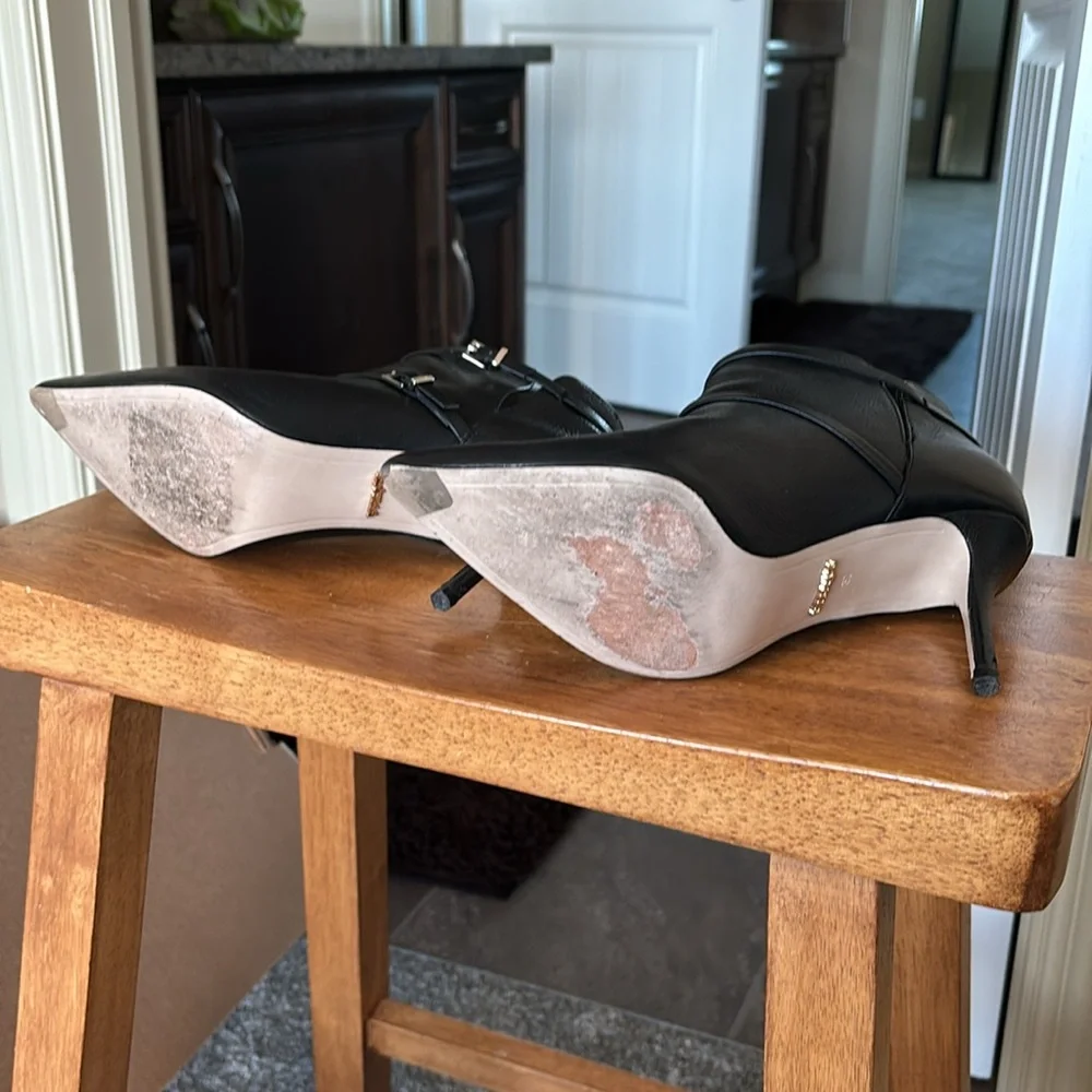 Item # B32 - Elegant Black Ankle Boots - Picture 5 of 5